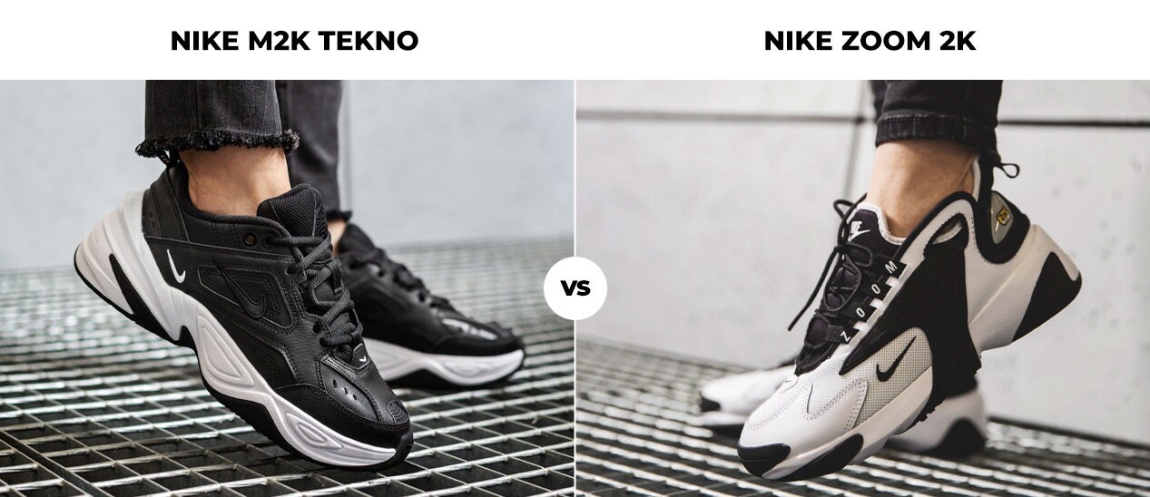 Nike M2K Tekno vs Nike Zoom 2K